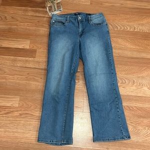 Chaps Mid Rise Crop Kick Jeans Sz 10/30